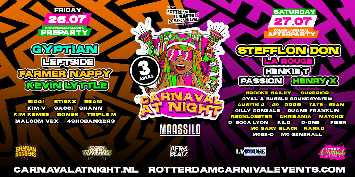 Rotterdam Carnval At Night | Officiele rotterdam carnaval feest | Maassilo Rotterdam